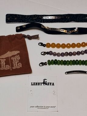 Lenny & Eva Leather Braceles &  Beaded Bracelets Bundle